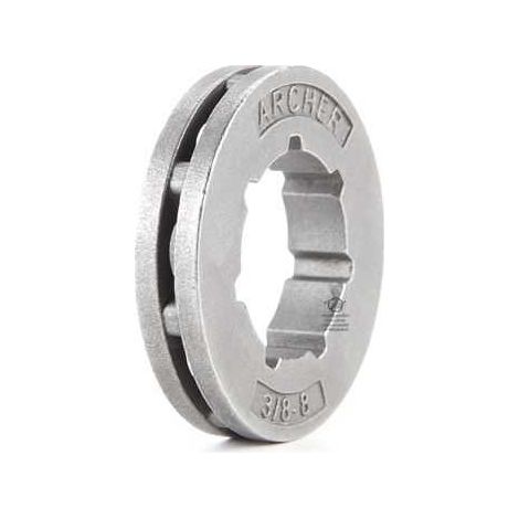Bague standard pour pignon tronçonneuse 3/8". 8 dents. (1/4)