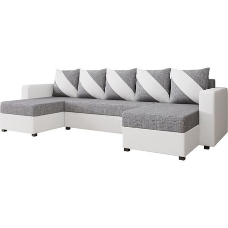 Sofá rinconero Memphis 121, Soft 017 + Lawa 05, Función de descanso, Almacenaje, 308x139x83cm, 0 (1/5)