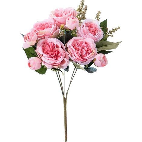 Fleur Artificielle - Pivoine Simulée - Décoration Intérieure Maison Hôtel Mariage - Bouquet Sans Entretien - 1 Pièce (1/5)