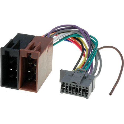 Cable Autoradio Panasonic 16PIN Vers ISO- connecteur marron 1
