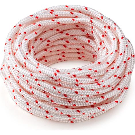 Corde lanceur 4mm pour tondeuse thermique – Longueur 2m – Compatible motobineuse et motoculteur – Coupe nette sans éclat (1/3)
