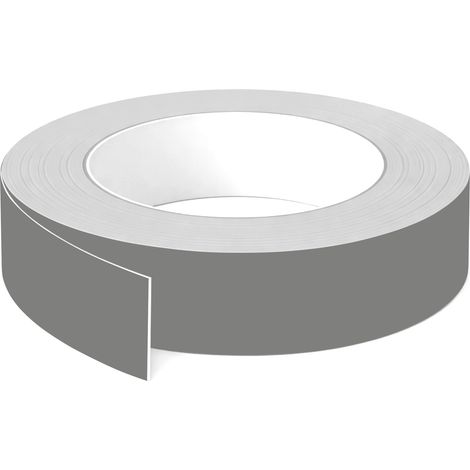 1x Bande de chant ABS sans colle 23 mm x 5 m épaisseur 0,8 mm facile à appliquer bricolage étagère meuble panneau plan de travail bois stratifié, Gris macadam mat (1/3)