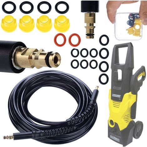 Ensemble de joints pour nettoyeurs Kärcher série K 2.640-729.0 + Tuyau haute pression 10 m Click-Click pour nettoyeur haute pression Kärcher K2 K3 K4 K5 K6 K7 (1/5)