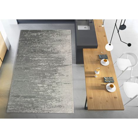 Tappeto Passatoia Cucina Corsia Retro Antiscivolo Disegno Tamigi Colore Grigio By Suardi, misura55x115coloreGrigio (1/4)