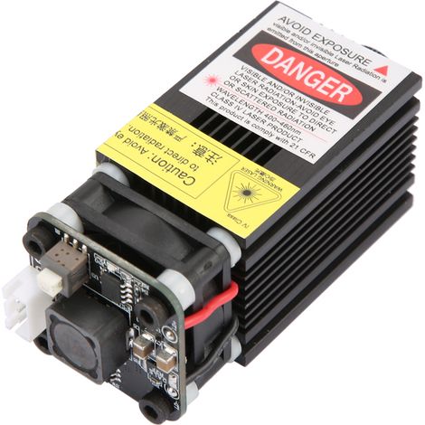 Module laser bleu 445 nm 1600 mW pour graveur/découpeuse CNC DIY (prise US 100-240 V CA). (1/5)