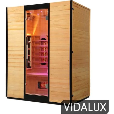 Vidalux Platinum 3 Person Full Spectrum Infrared Sauna With Complete Heat