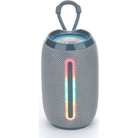 Enceinte Bluetooth Greenlyca - Gris classique, éclairage RGB et son haute fidélité HiFi, modèle universel (1/4)