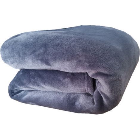 Plaid - Fleece - 150 x 200 cm - Polyester - Lavable En Machine - Pour Lit Canapé Chambre - 1 Pièce (1/5)