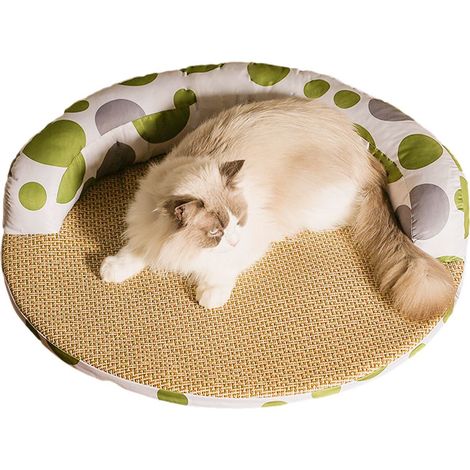 Lit rafraîchissant pour animaux de compagnie avec tapis rafraîchissant d'été rond XL (27,56) KLB (1/5)