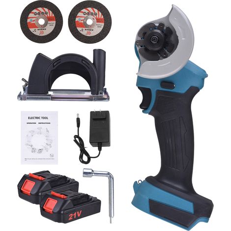 [JAMAIS UTILISÉ]Scie circulaire sans fil, meuleuse d'angle portative avec poignée antidérapante, outil de coupe rechargeable pour métal, bois, carrelage et marbre, scie circulaire de 7,6 cm (3 pouces) (1/5)