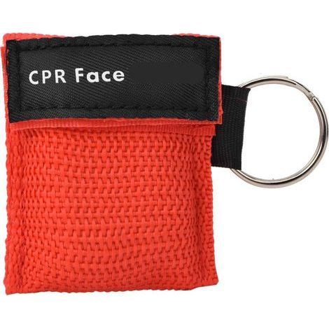 Notfall-CPR-Maske mit Einwegventil – Rot, kompakt und hygienisch für die Erste Hilfe (1/3)