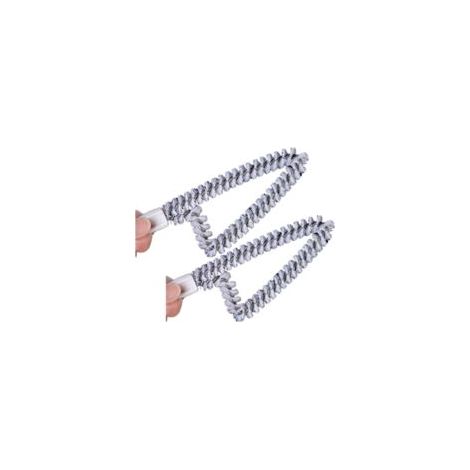 Brosse de nettoyage de vitres Brosse de porte coulissante Brosse de nettoyage pour fenêtre 2 PACK-Crezuo