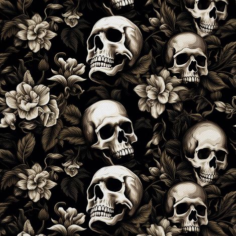 Tela Oxford decorativa para exteriores - Motivo de calavera I DX4849 (1/5)