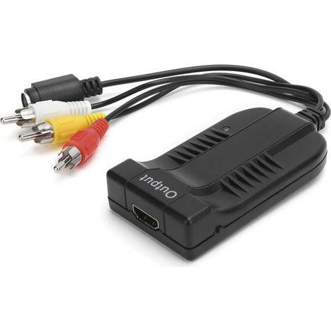 Convertisseur S-VIDEO CVBS vers HDMI Z51B - Sortie 720P/1080P - Plug & Play - Adaptateur Vidéo (1/5)