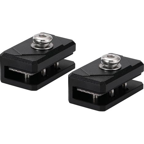 2 Pcs Support fixation pour éclairage capot,supports feux fossé pilier d'éclairage LED,support d'éclairage charnière capot pour camions,SUV,fixation pince en alliage d'aluminium sans perçage (1/5)