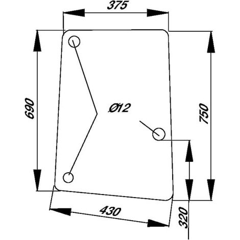 Seitenscheibe L113305N UNIVERSAL L113305N (1/2)