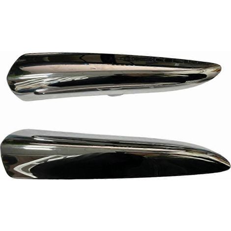 1 paire de baguettes décoratives chromées pour ailes avant de voiture 96732937VD 96732938VD pour Citroën DS5 2011-2018. (1/5)