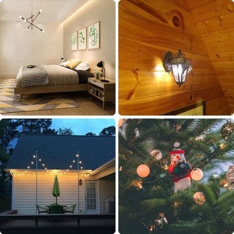 Ampoule LED à Baïonnette B22 3W, B22 G45,Blanc Chaud 3000K,180LM,Équivalent Ampoules 20W,Non Dimmable,Lot de 10 (1/4)