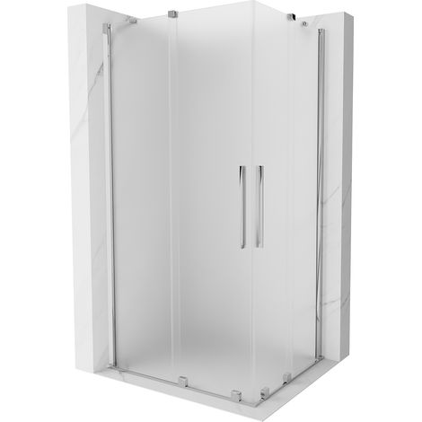 Mexen Velar Duo Duschkabine Schiebetür 100 x 90 cm, Milchglas, Chrom - 871-100-090-32-01 (1/5)