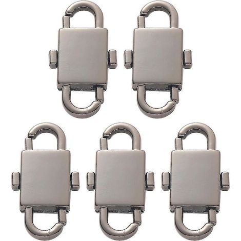 5 pièces de maillons de chane raccourcis, petits clips, pièces de longueur de chane de sac raccourcies (1/4)