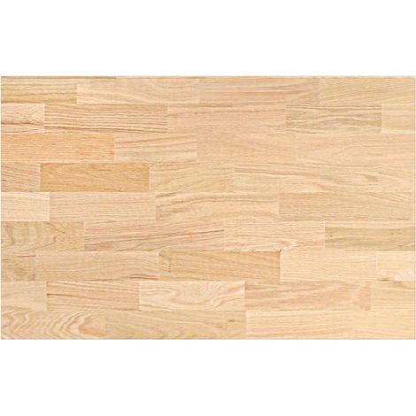 Plan de travail de cuisine bois de chêne massif rectangulaire