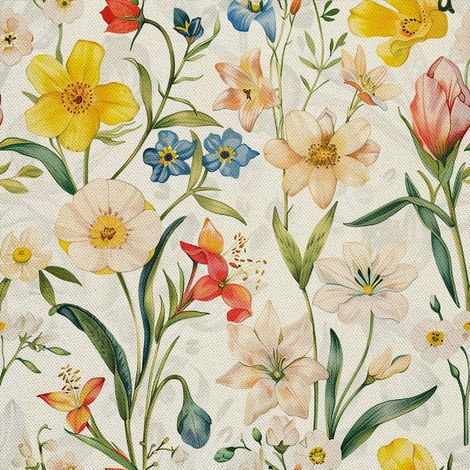 Tela decorativa para exteriores Oxford - Motivo primaveral I DX7225 (1/5)
