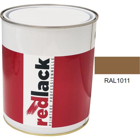 Kanne 3L Lack Mehrzweckfarbe – RAL 1011 – Beigebraun – Matt – für verschiedene Oberflächen – Redlack