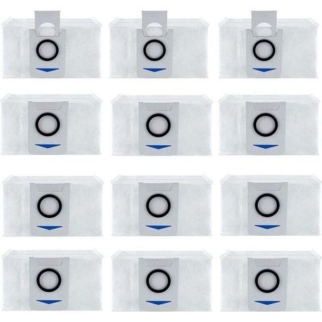 12-pack vacuum cleaner bag accessories for Ecovacs Deebot X1 Omni / X1 e Omni, replacement dust bags for vacuum cleaners--DTEKGAZ