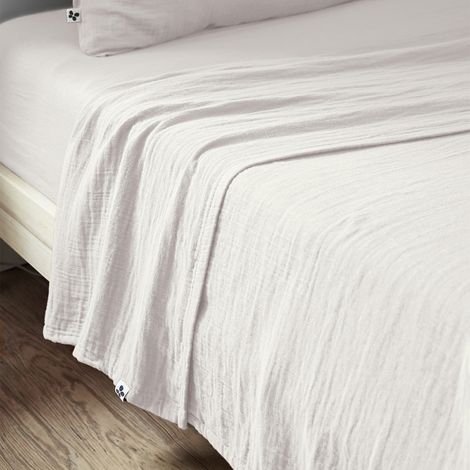 OUREA - Drap Plat 270x300cm Gaze de Coton Chantilly