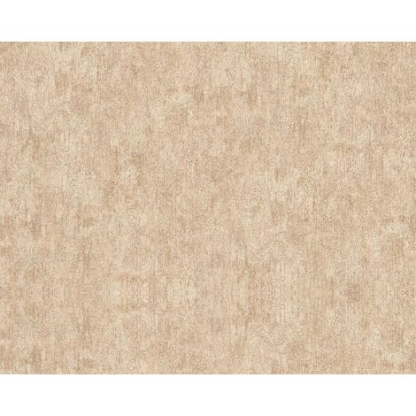Struktur Tapete EDEM 410ST13 heißgeprägte Vliestapete leicht strukturiert in Spachteloptik und metallischen Akzenten beige sand-gelb braun gold 10,65 m2