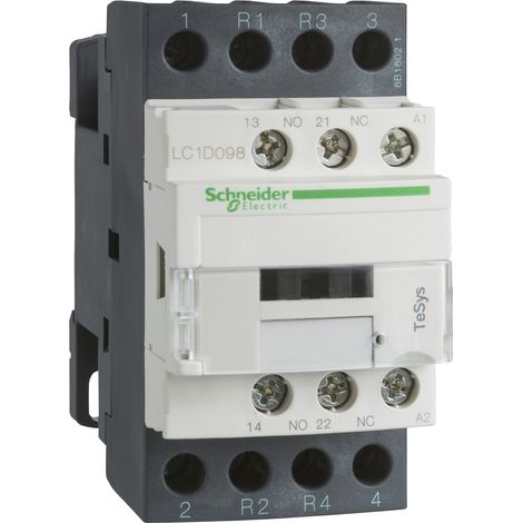 TeSys LC1D - contacteur - 4P (2F+2O) - AC-1 440V - 20A - bobine 24Vcc