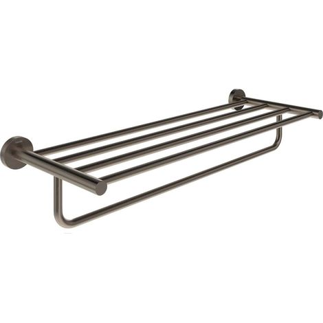 Ravak Kona - Porte-serviettes avec étagère, longueur 60 cm, graphite brossé X07P1331 (1/3)