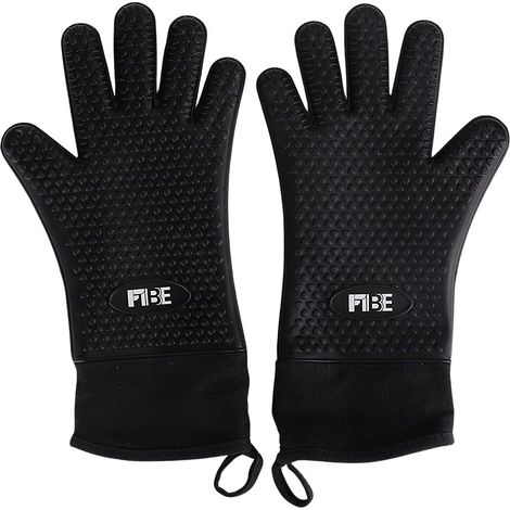 Gants De Four - Résistants À La Chaleur Jusqu'à 250 °C - Antidérapants En Silicone - Pour Cuisson Barbecue Boulangerie - Lot De 2 (1/5)