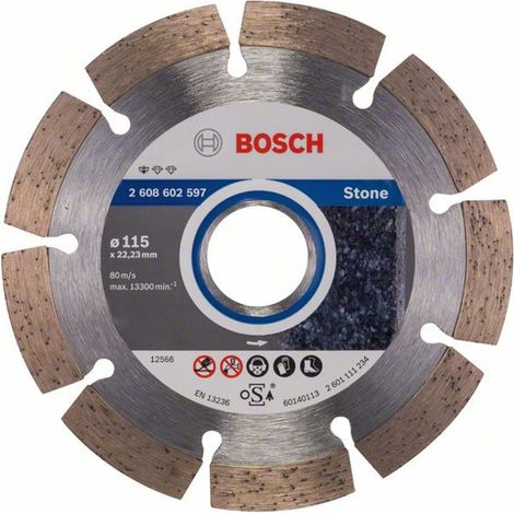 Bosch Pro Diamanttrennscheibe Standard for Stone 115mm 2608602597