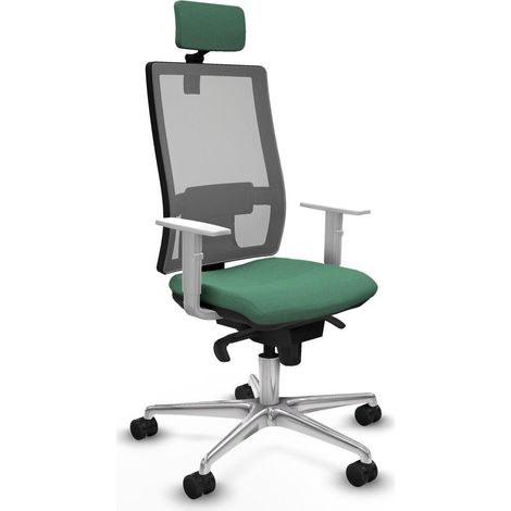 piqueras-y-crespo Horna chaise de bureau vert émeraude (1/3)