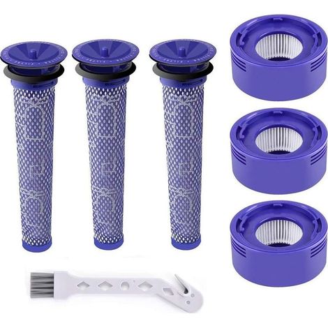 Filtre pour Dyson V7 et V8,OUYLAF, iltres de Rechange aspirateur pour Dyson,Absolute et Animal, 3 Post-filtres HEPA et 3 pré-filtres pour Dyson V7 et V8 (1/5)