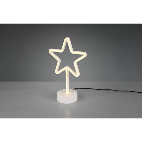 Lumetto Stella Lampada Da Tavolo Star Led Giallo H30 cm Bianco Trio Lighting (1/2)