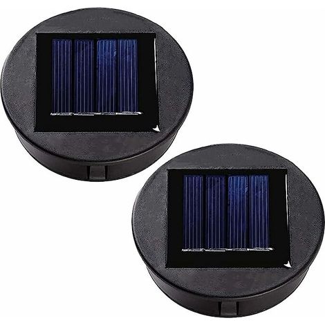 2 Pièces Haut de remplacement Lumière solaire pour Lantern Panneau solaire Couvercle de lumière avec une ampoule LED,Lanterne solaire bricolage pour décor de jardin extérieur (1/5)