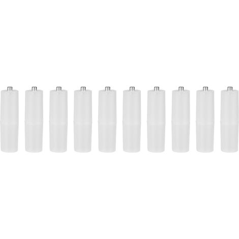 Lot de 10 adaptateurs convertisseurs de pile AAA vers AA, support transparent pour batterie. (1/5)