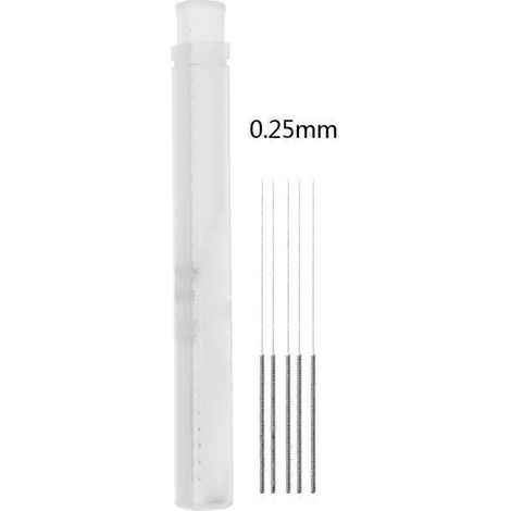 Foret aiguille de nettoyage de buse 0,2/0,25 mm pour buses J-head Hotend - 0,25 mm (1/5)