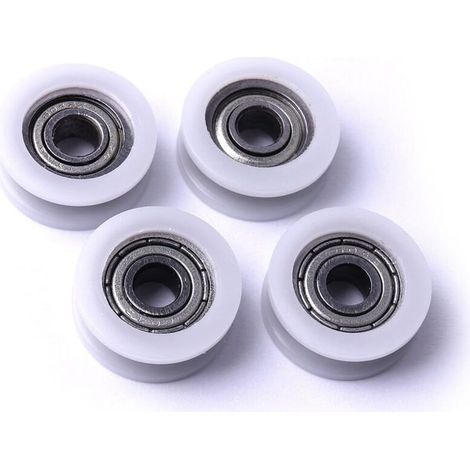 roulettes rainurées en nylon, pour poteaux d'angle de portail coulissant, tiroirs, 23,9 x 5,9 (1/4)