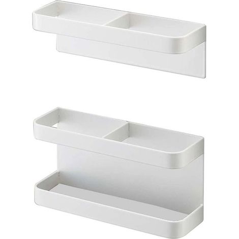 Magnetischer Schirmhalter, kein Bohren erforderlich, höhenverstellbar, Wandmontage, für Hotelflure, weiß (1/5)