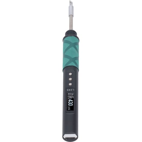 Tragbarer, intelligenter, einstellbarer 65-W-USB-Elektrolötkolben, präzises Lötwerkzeug mit variabler Temperaturregelung, praktisch für Heimwerkerprojekte und Elektronikreparaturen (1/5)