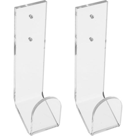 Support Mural Optimisation D'espace et Compatibilité 2pcs en Acrylique Transparent pour Clavier Mécanique Gamer pour Bureau de Travail et Gaming (1/5)