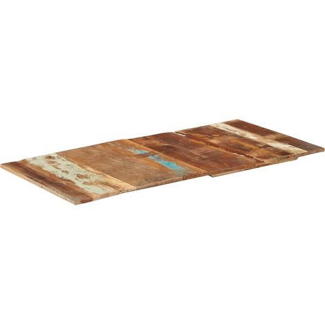 Plateau de table rectangulaire en bois massif récupéré 120 x 60 cm, 15-16 mm - PANGIVO (1/5)