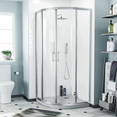 Saturn Quadrant 900 Shower Corner Cubicle Enclosure (1/5)