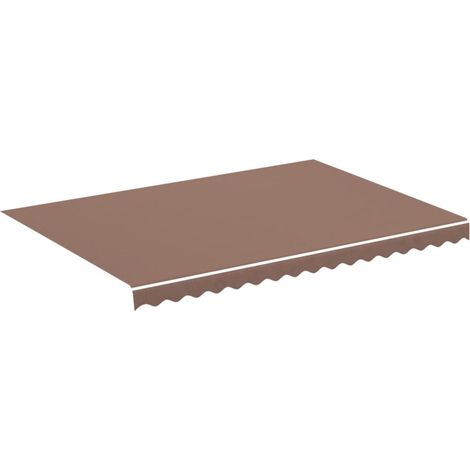 vidaXL Tessuto di Ricambio per Tenda da Sole Marrone 3,5x2,5 m