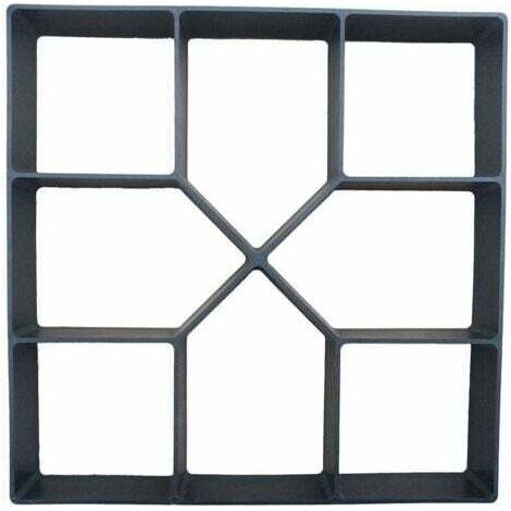 Moule à Pavage Plastique 40 x 40 cm pour Garden Terrasse Allée Patio Jardin Trottoirs Chemin de Pavage en Ciment Béton Moule à Pavé Réutilisable Moule de Coffrage Bricolage--INHHUB