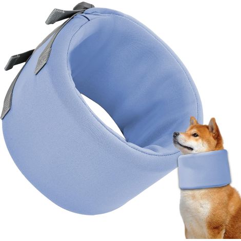 Cône pour Chiens pour Empêcher Le Léchage,Bandage De Soin des Plaies Réglable - Collier Cône Anti-Léchage pour Chien - pour Vétérinaire Chiot Chat Race Moyenne Grande Genou