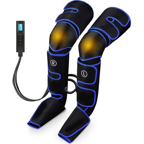 Masseur à compression d'air 360° pour jambes - télécommande manuelle, prise UE